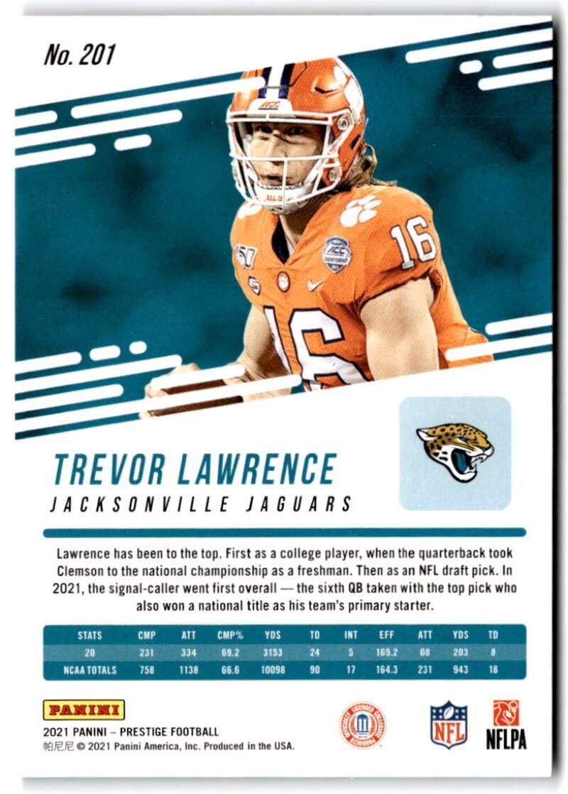 Amazon.com: 2021 Panini Prestige Xtra Points Sunburst #201 TREVOR